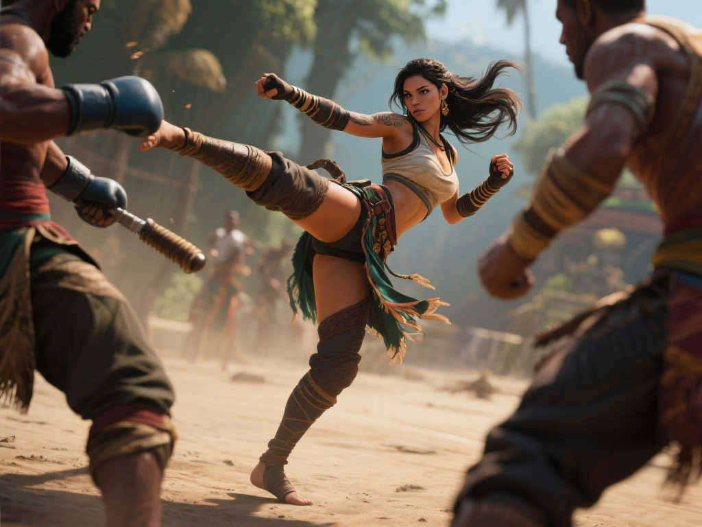 《街头霸王6》艾琳娜实战演示：绝美腿法舞动擂台！